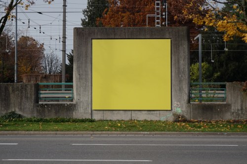 Heimo Zobernig: CMYK, 2015, KUB-Billboard, (Foto: Rudolf Sagmeister)