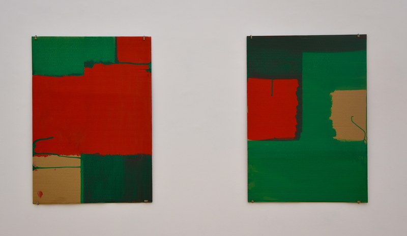 Alexander Wagner: Ohne Titel, Acryl auf Pappe, 2022 (Foto: Karlheinz Pichler)