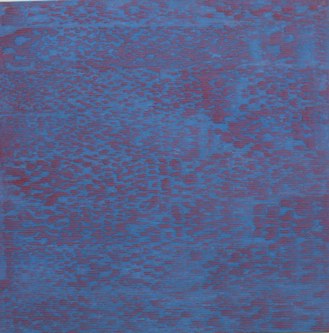 Michael Kravagna: o.T., 2014, Öl auf Leinwand, 95x95 cm