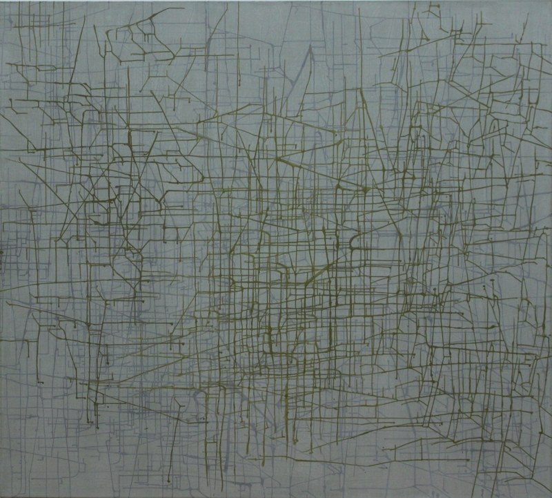 Rudolfine P. Rossmann: MK8/2013, Eitempera auf Leinwand, 180x200 cm
