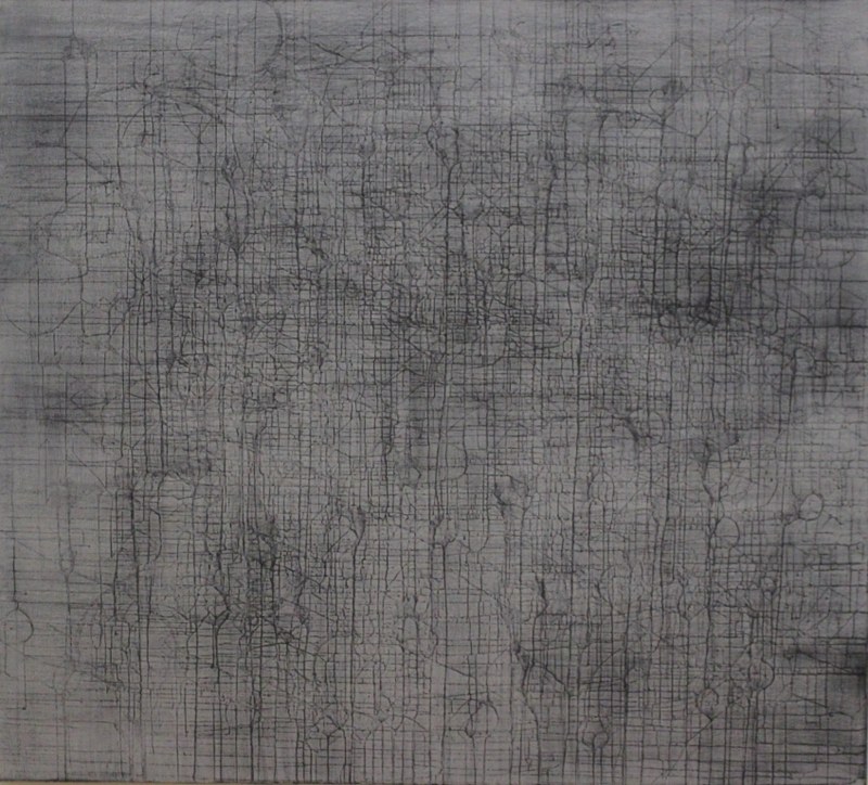 Rudolfine P. Rossmann: MK1/2013, Eitempera auf Leinwand, 180x200 cm