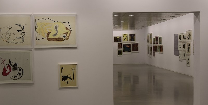 Gesine Probst-Bösch: Blick in die Dock 20 Ausstellung (© Karlheinz Pichler)