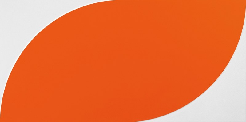 Ilse Aberer: Join Up Orange, 2013, Acryl auf MDF