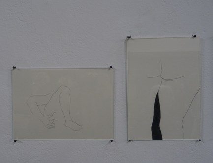 Sabine Marte - zwei Zeichnungen