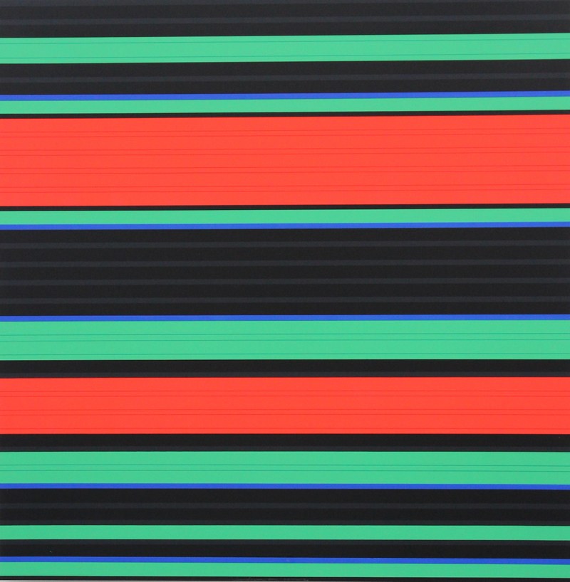 Günter Fruhtrunk: o.T., Siebdruck auf PVC, 1974