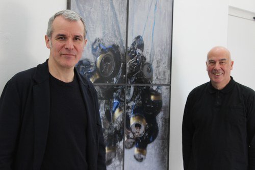 Künstler Wolfgang Bender und Galerist Günter Feurstein (Fotos: Karlheinz Pichler)