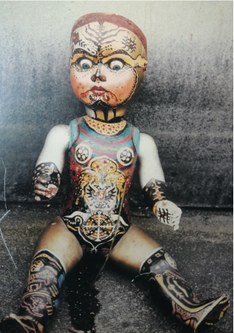 Bemalte Puppe von Martin Heine