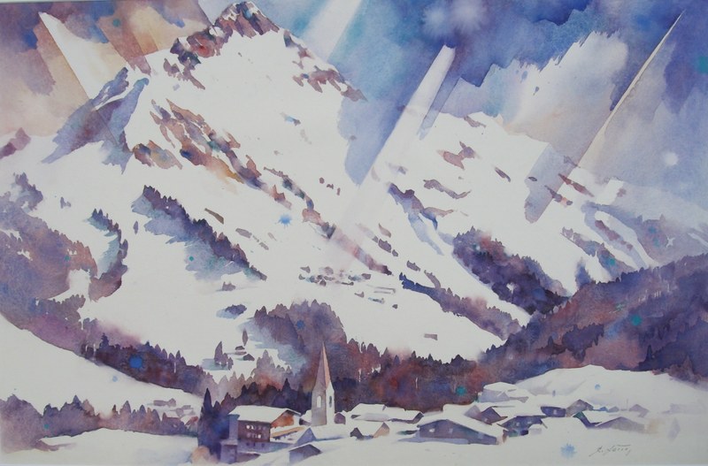 Warth, Aquarell, 2018,  51x78cm