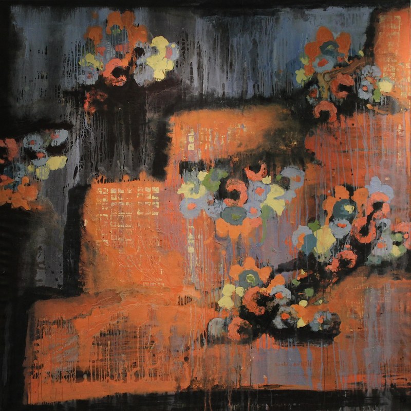 Rachel  Lumsden: Homeland Security - Acid Rain, Öl auf Leinwand, 2002