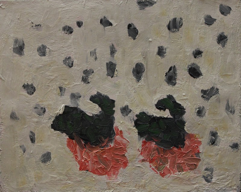 Velimir Ilisevic: Duett, Öl auf Leinwand, 2012