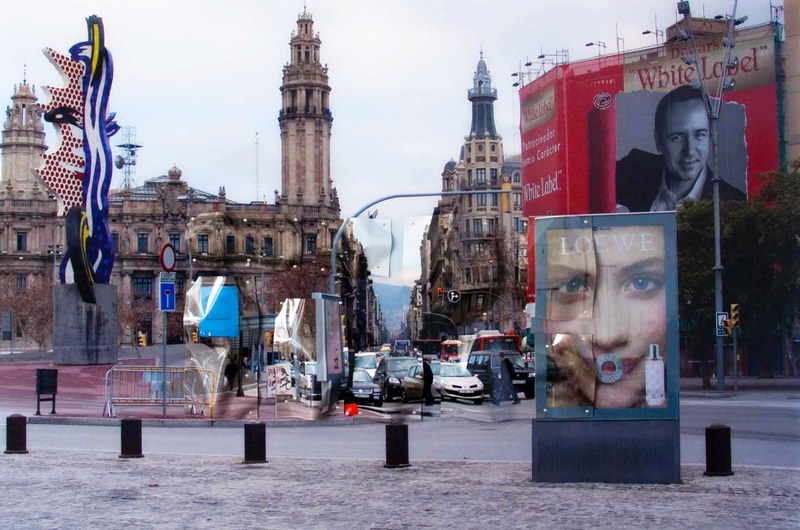 Sung Do Hong: "Tourist – Barcelona". Mischtechnik/Diasec 2010