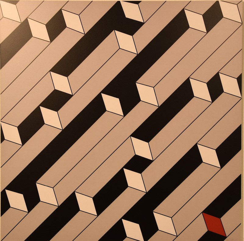 Werner Dorsch: "Nach oben oder nach unten", 2019, Druck auf Aludibond