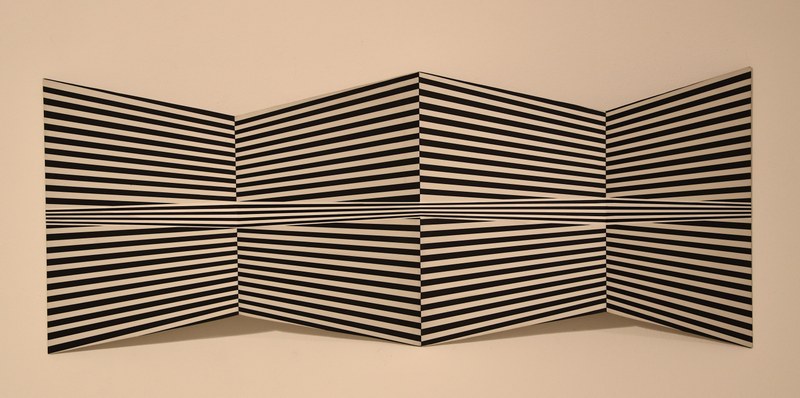 Edgar Diehl: Schwarz weiß, 28-17, Acryl, geformtes Aluminium