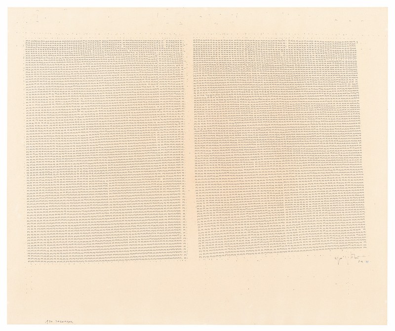 Egon Goldner: o.T., 1974-75, Tusche auf Papier