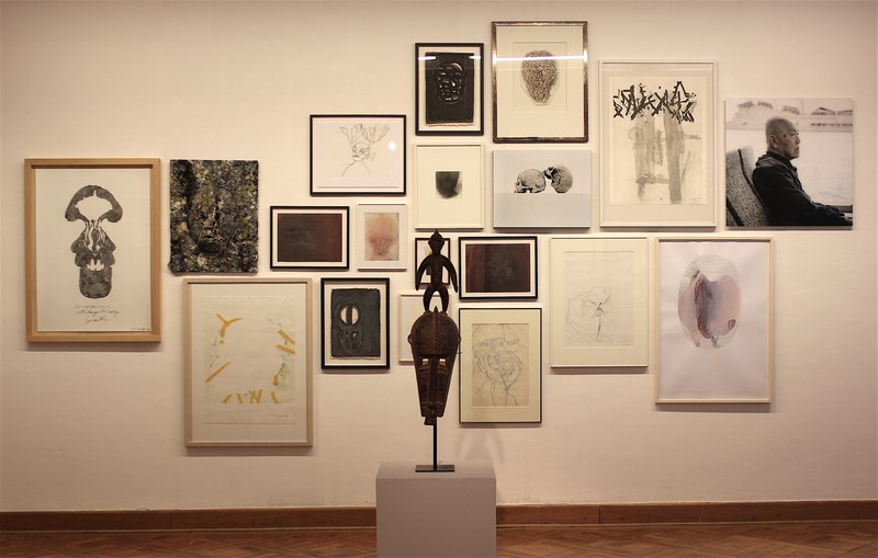 Papierarbeiten von Maria Lassnig, Walter Dahn, Martin Frommelt, Rütjer Rühle u.a. (Palais Liechtenstein)