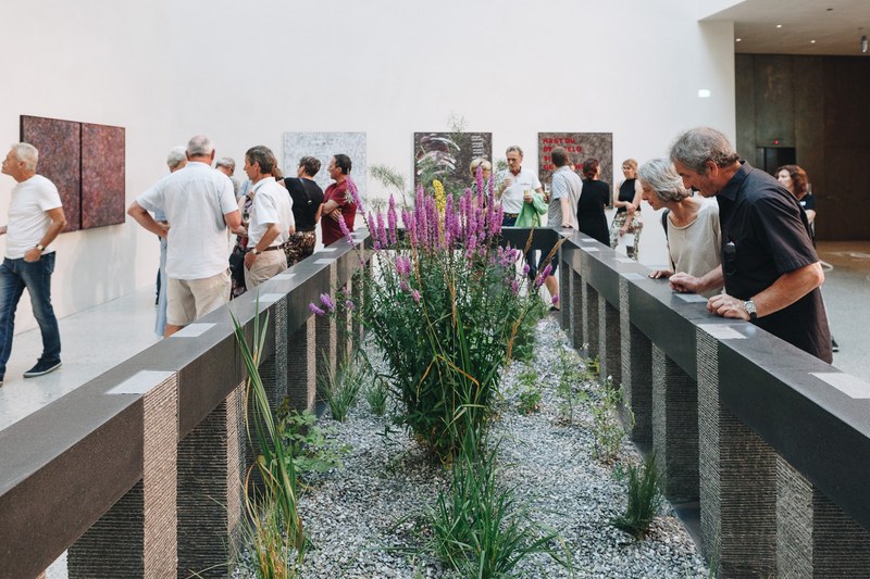 Herbert Meusburger: "Leben leben lassen", Afrikanischer Granit, 38 Teile, 2018 (Foto: Florian Raidt)