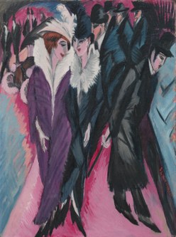 Ernst Ludwig Kirchner: Die Straße. 1913, Öl auf Leinwand (Foto: Museum of Modern Art New York)