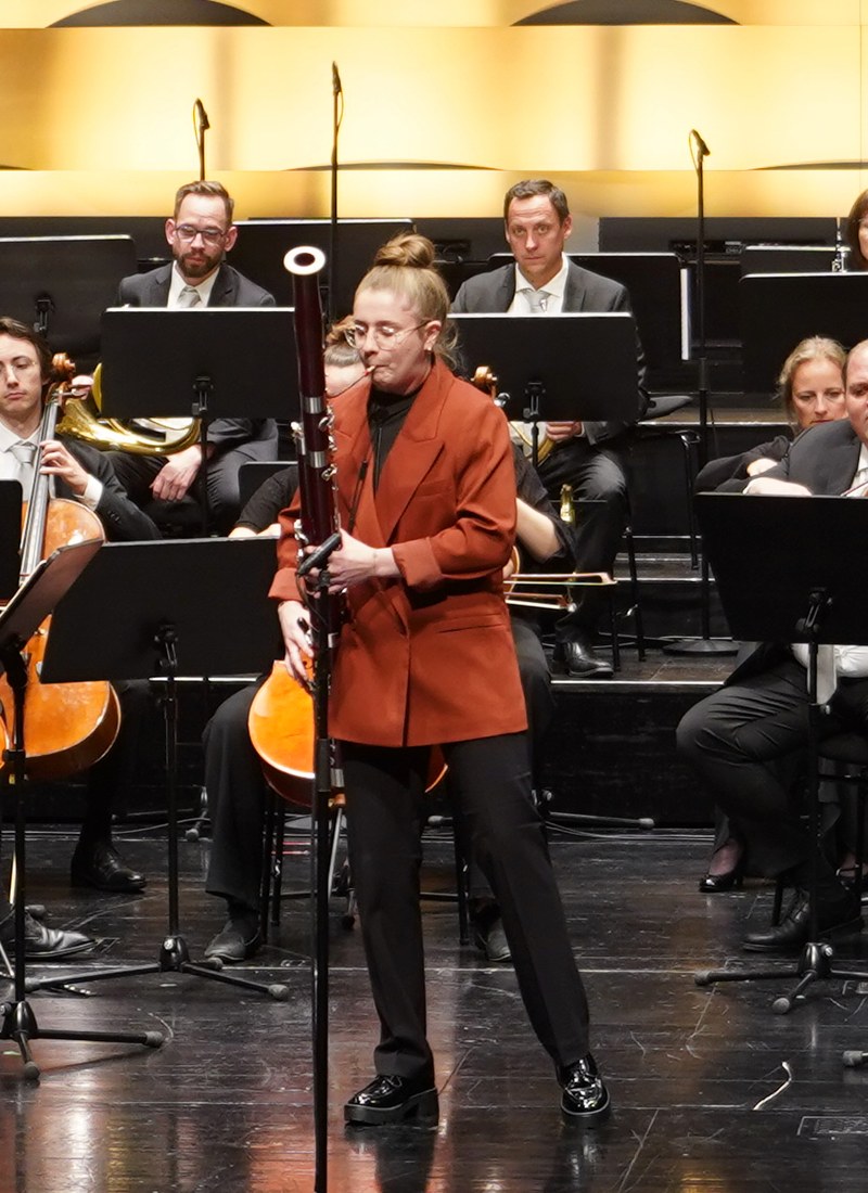 Johanna Bilgeri spielte das halsbrecherische Fagottkonzert von Johann Nepomuk Hummel als wär's ein Leichtes.