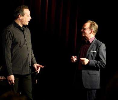 Leonard Eröd und Thomas Thurnher unterhielten sich und das Publikum gut.