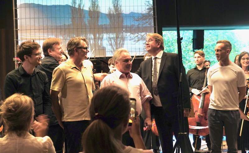 Florian Hecher, Manfred Welte, Tomaž Svete, Christian Birnbaum und Nikolay Orininskiy (v.l.n.r.) erhielten viel Applaus.
