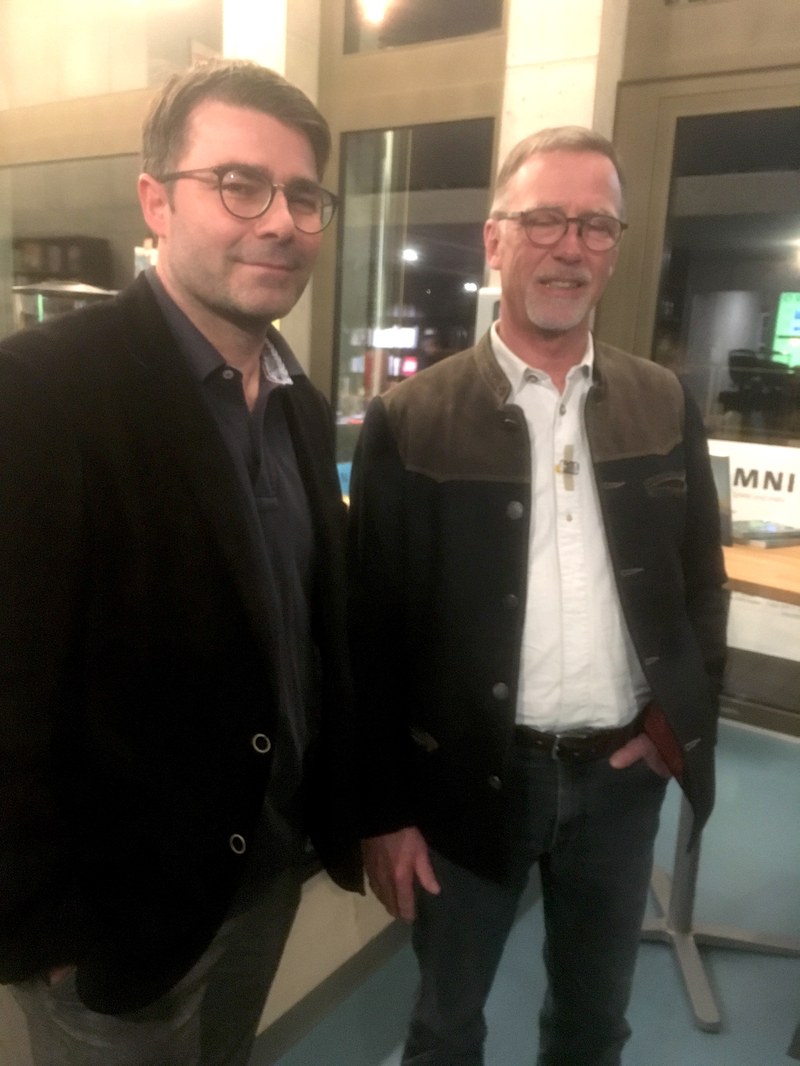 Filmemacher Daniel Schierscher (li) und Michael Fasel