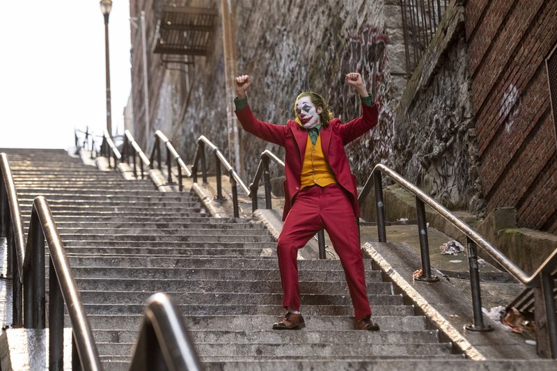 Hier geht es abwärts für Joaquin Phoenix als Joker.