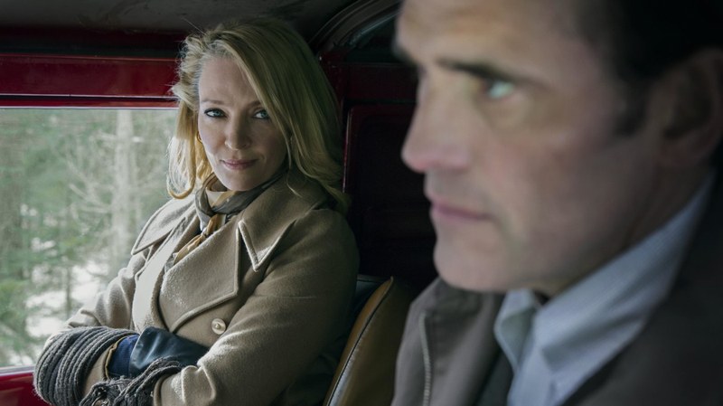 On the Road. Postmoderner Mordsspaß à la Tarantino: Uma Thurman witzelt, sie könnte bei einem Serienkiller eingestiegen sein.
