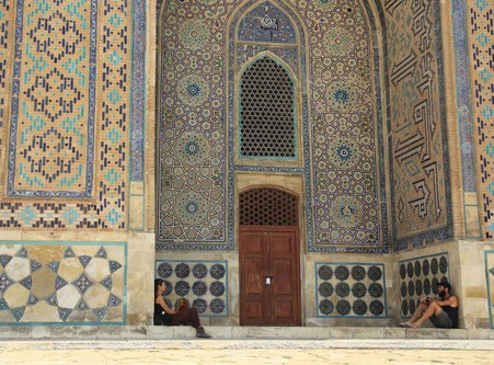 Eine Moschee in Zentralasien