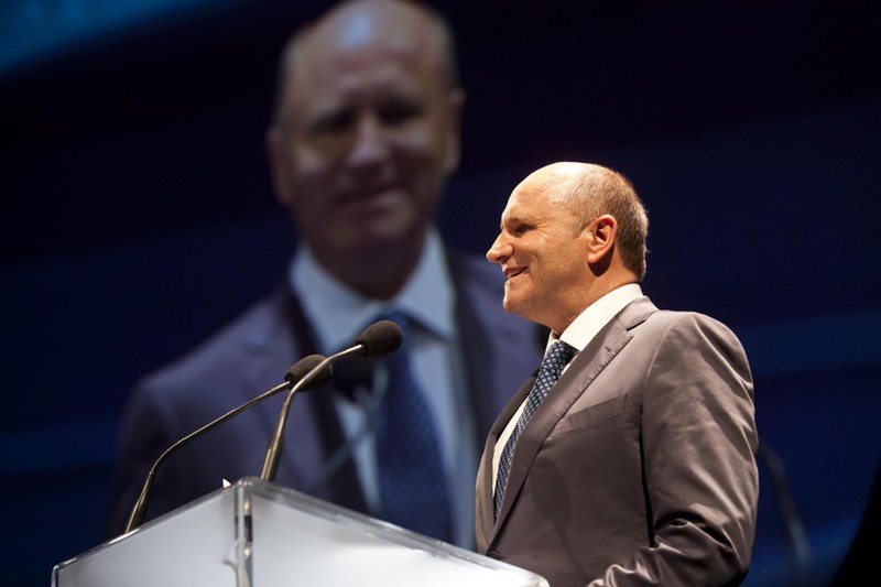 Festspielpräsident Hans-Peter Metzler hielt seine erste Eröffnungsrede
