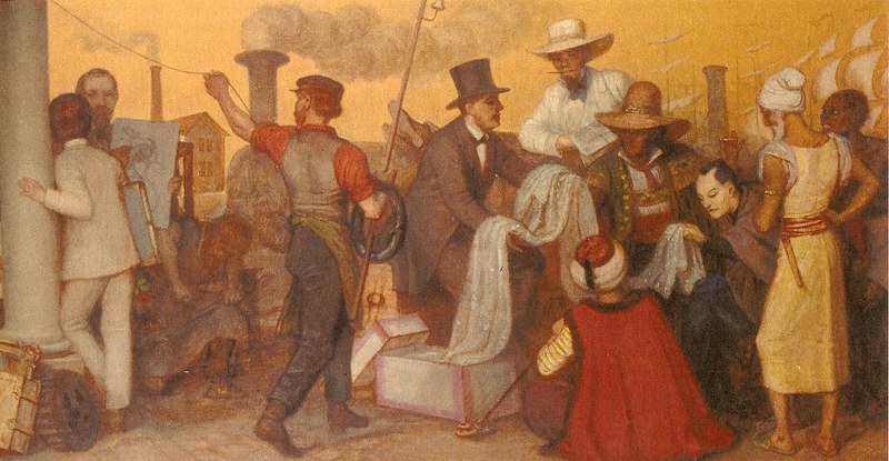 Ausschnitt aus dem Gemälde von Emil Rittmeyer