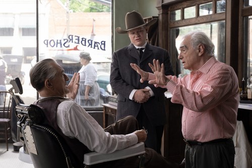 Mit Oscars darf gerechnet werden: Robert De Niro, der großartige Nebendarsteller Jesse Plemons und Regisseur Martin Scorsese. (Foto: Apple TV+)