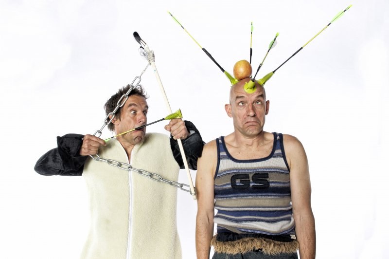Energiegeladenes und fantasiereiches Comedy-Duo, Volker und Thomas Martins alias Chaos-Theater Oropax. (Foto: Herr Carisius)