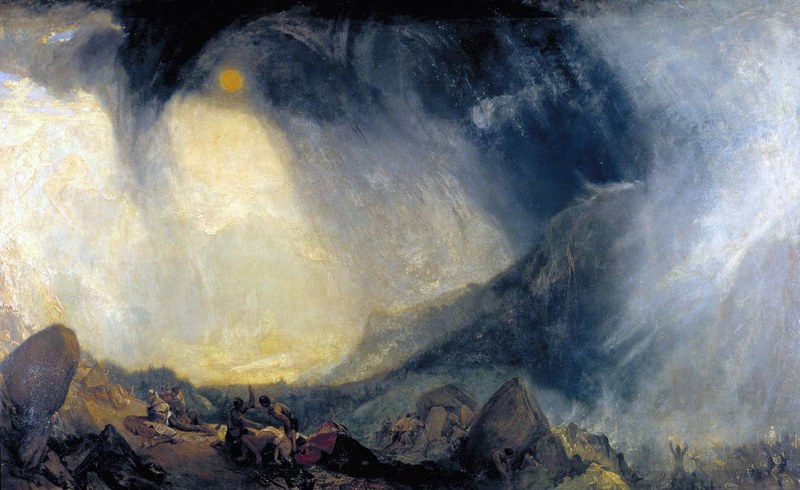 J. M. W. Turner, Snow Storm: Hannibal and his Army Crossing The Alps, 1812 (Tate Gallery London)
