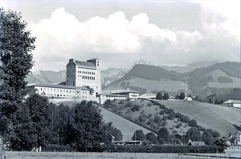 Blick auf die Ordensburg, nationalsozialistische Ausbildungsstätte in Sonthofen, 27.06.1938 ( © Eugen Heimhuber)