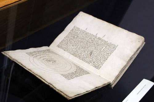 Original-Manuskript von Kopernikus (aufgenommen am 1. Oktober 2014 in Krakau)