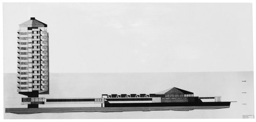 Projekt „Drei Türme“ in Tschagguns, 1972 (© Nachlass Architekt W. Pfeifer)