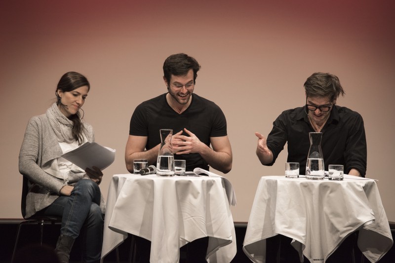 Christina Trefny, Lukas Wurm und Robert Finster lesen das Drehbuch in Originallänge | © Barbara Winkler