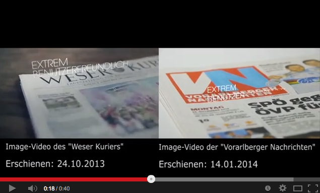 Kreativ ist anders: Die "VN" kopiert den "Weser Kurier" bis ins Detail