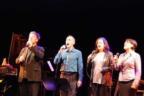 Peter Eldridge, Theo Bleckmann, Lauren Kinhan und Kate McGarry - vier Individualisten als Quartett auf der Bühne