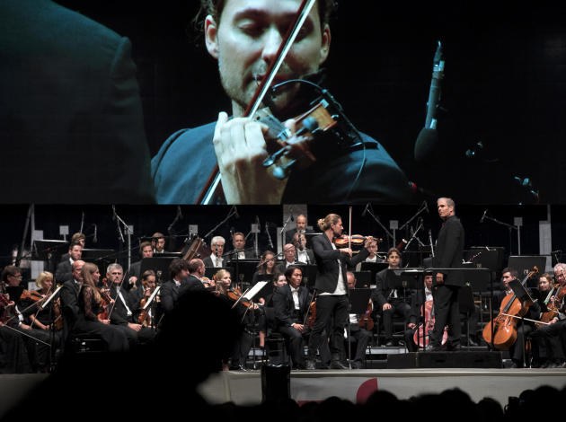 Stargeiger David Garrett begeisterte beim Classic Open Air Vaduz