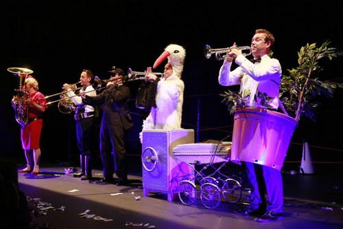 Die Verblecherbande - alias das Sonus Brass Ensemble - zog im Rahmen von "Cross Culture" bei den Bregenzer Festspielen das Publikum in ihren Bann. (Foto: Anja Köhler, Bregenzer Festspiele)