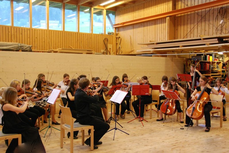 Eine andere Intention liegt im Wirken der Violinpädagogin Alexandra Rappitsch begründet. Sie leitete in Zusammenarbeit mit "Musik in der Pforte" zweimal ein Orchestercamp in Hittisau. Bei den Proben der neu formierten "QUARTA 4 Länder Jugendphilharmonie" betreut Alexandra Rappitsch als Coach die hohen Streicher.