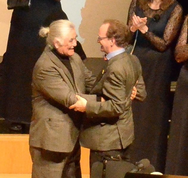 Jodgor Obid und Thomas Thurnher freuten sich über die professionelle Aufführung des Liederzyklus "Lieder eines Fremden".