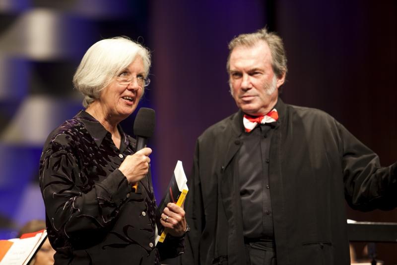 David Pountney präsentierte die Komponistin Judith Weir©Bregenzer Festspiele / Dietmar Mathis