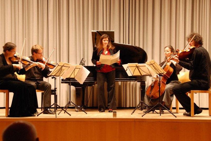 Eine nicht alltägliche Begegnung - das epos:quartett und die Sopranistin Andrea Loren Brown