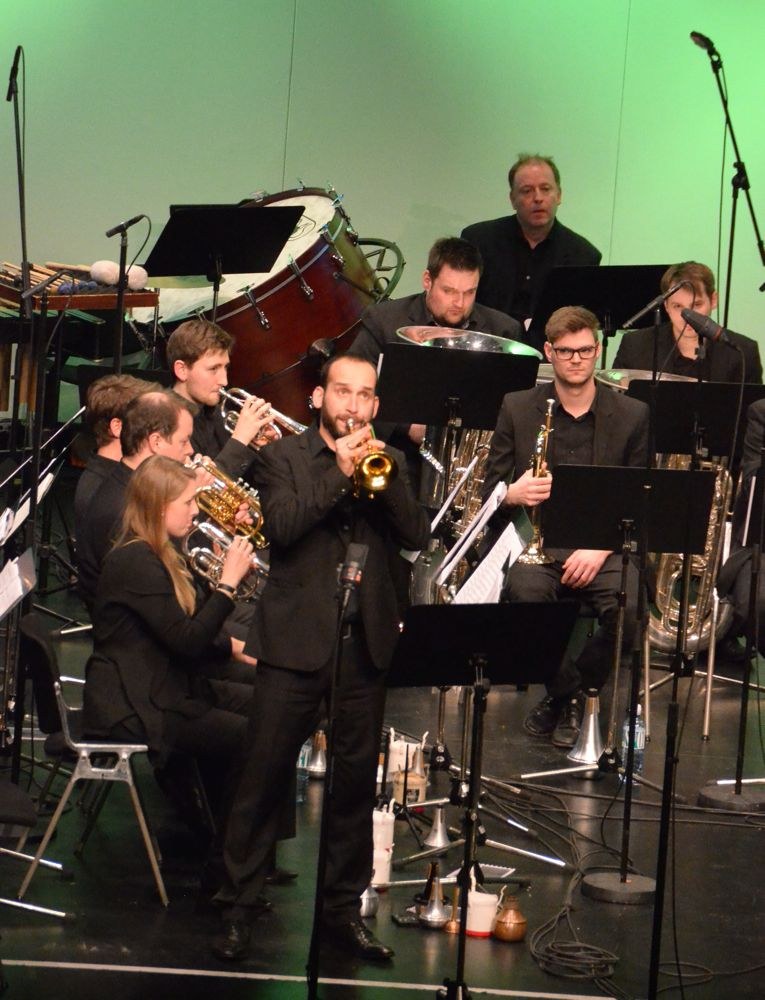 Jürgen Ellensohn, seit Kurzem Dozent am Vorarlberger Landeskonservatorium, spielte als Cornet Principal und Solist eine gewichtige Rolle.
