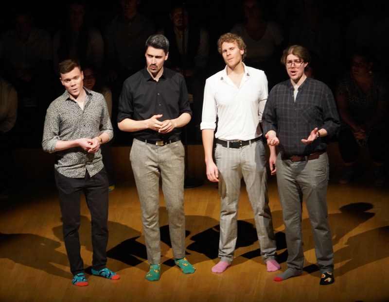 Begeisterung löste das Barbershop Quartett Five Gold Rings aus.