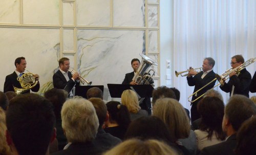 Das "Sonus Brass Ensemble" ...