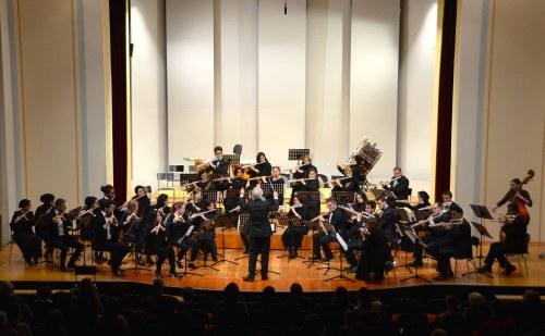 Firouzeh Navai und Saeid Taghadossi machten eine kulturelle Begegnung mit dem "Tehran Flute Choir" möglich. Eine Station der Österreichtournee führte die persischen Flötistinnen und Flötisten in den Festsaal des Landeskonservatoriums. Dort musizierten sie mit dem Vorarlberger Cellisten Kian Soltani musizierten.
