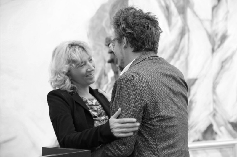 Ingrid Bertel hielt eine sehr persönliche Laudatio für und über Marcus Nigsch.
